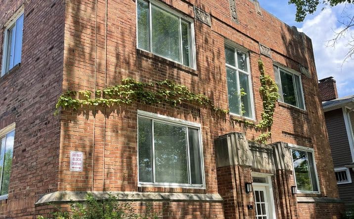 Classic brick apartment building